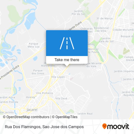 Rua Dos Flamingos map