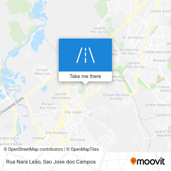 Rua Nara Leão map