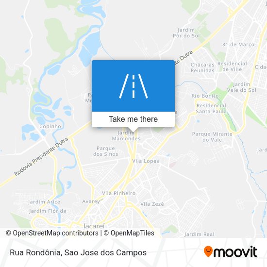 Rua Rondônia map