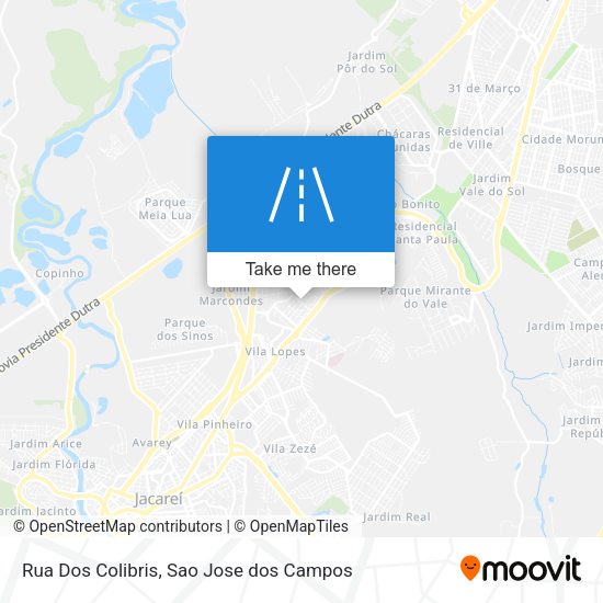 Rua Dos Colibris map