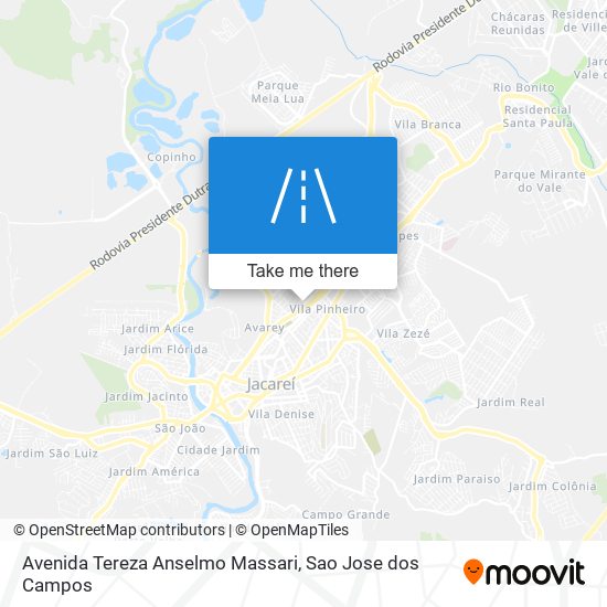 Avenida Tereza Anselmo Massari map