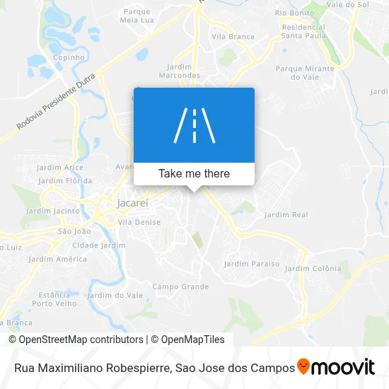 Rua Maximiliano Robespierre map