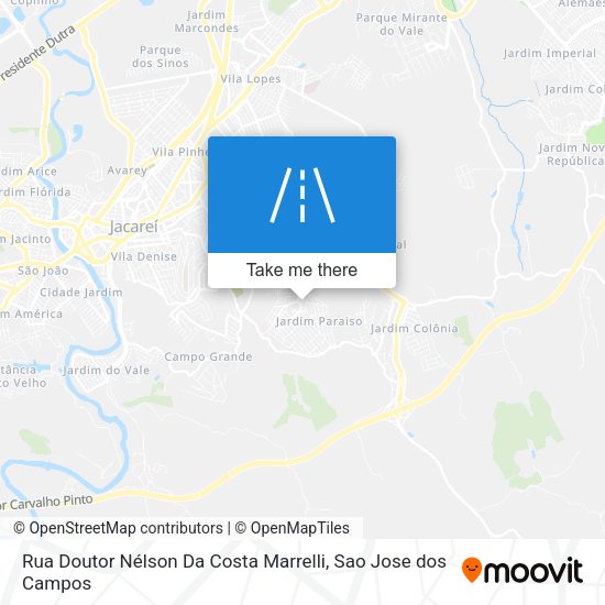 Rua Doutor Nélson Da Costa Marrelli map