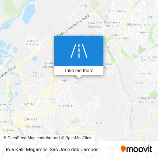 Rua Kalil Mogames map
