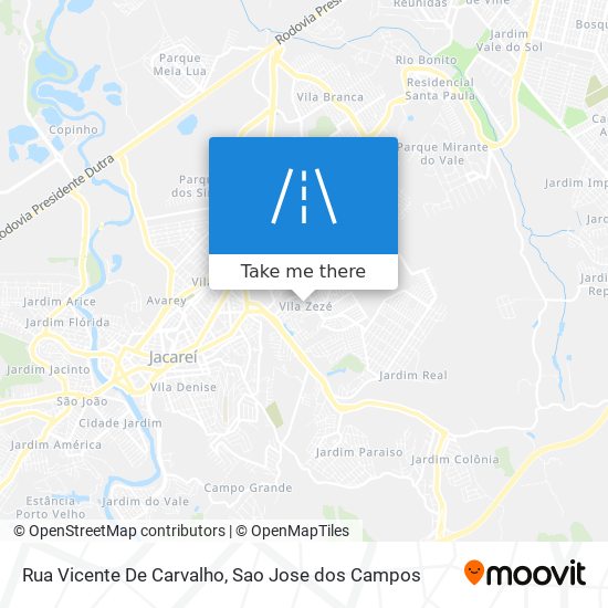 Mapa Rua Vicente De Carvalho