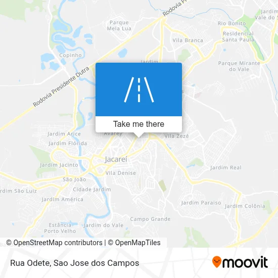 Rua Odete map