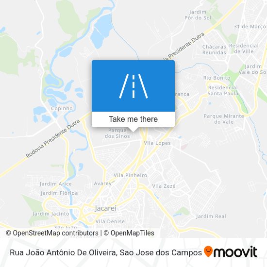Rua João Antônio De Oliveira map