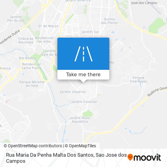 Mapa Rua Maria Da Penha Malta Dos Santos