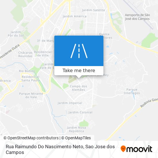 Mapa Rua Raimundo Do Nascimento Neto