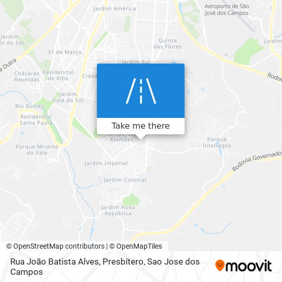 Rua João Batista Alves, Presbítero map