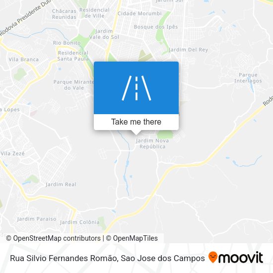Rua Silvio Fernandes Romão map