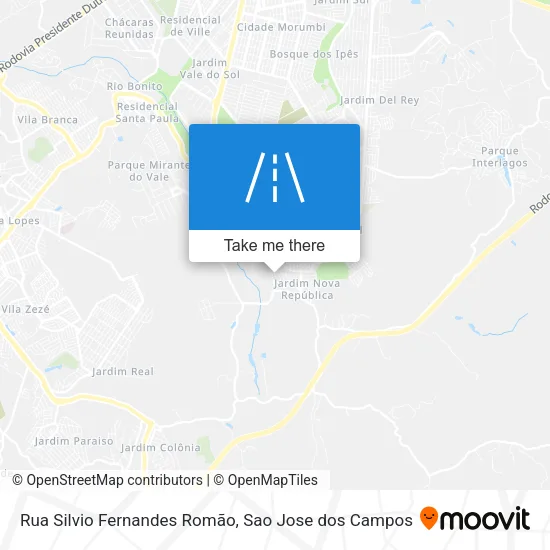 Rua Silvio Fernandes Romão map