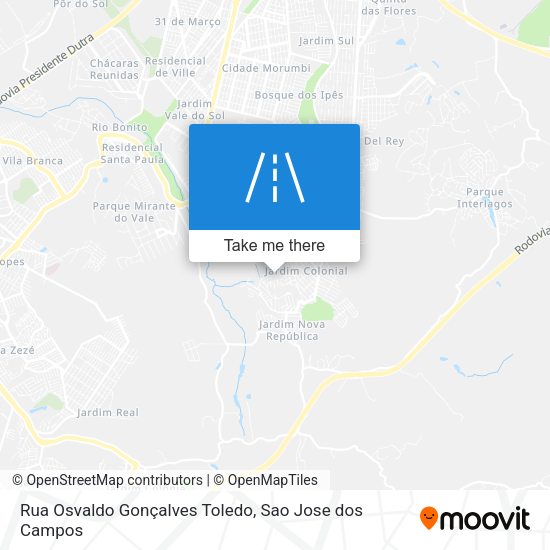 Rua Osvaldo Gonçalves Toledo map