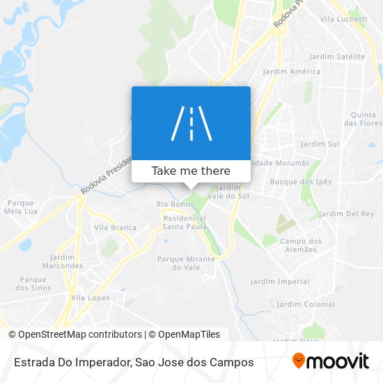 Estrada Do Imperador map