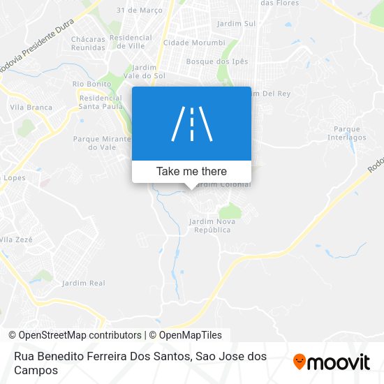 Rua Benedito Ferreira Dos Santos map