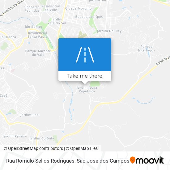 Mapa Rua Rômulo Sellos Rodrigues