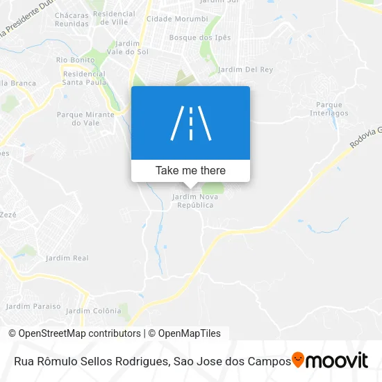 Rua Rômulo Sellos Rodrigues map