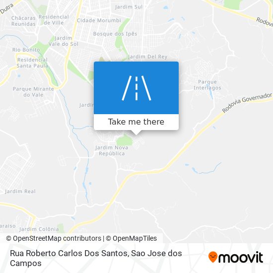 Mapa Rua Roberto Carlos Dos Santos