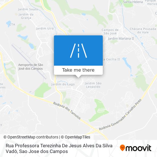 Rua Professora Terezinha De Jesus Alves Da Silva Vadô map