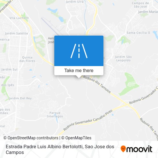 Estrada Padre Luis Albino Bertolotti map