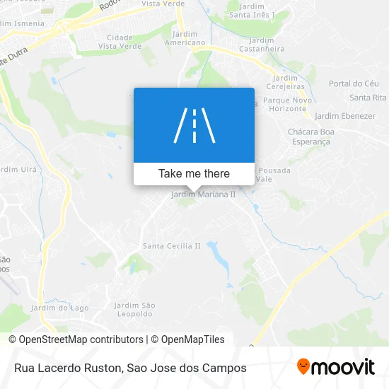 Rua Lacerdo Ruston map