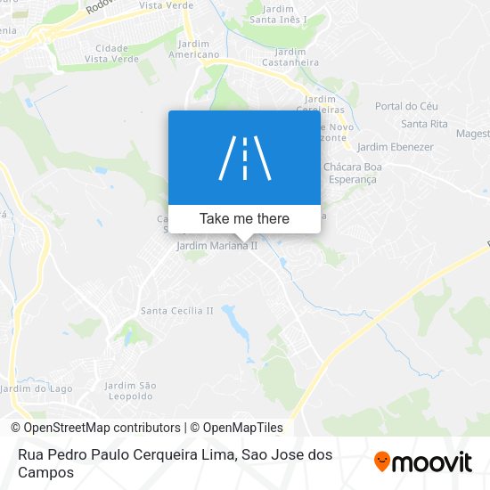 Rua Pedro Paulo Cerqueira Lima map