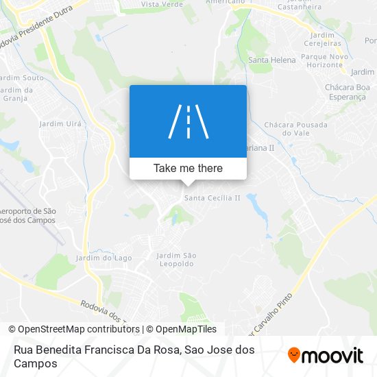 Rua Benedita Francisca Da Rosa map