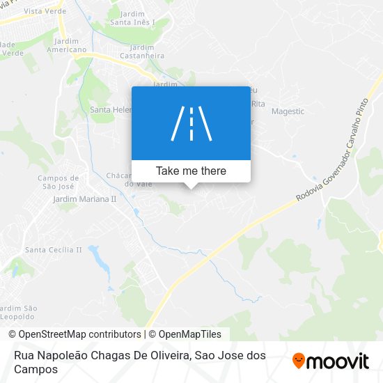 Rua Napoleão Chagas De Oliveira map
