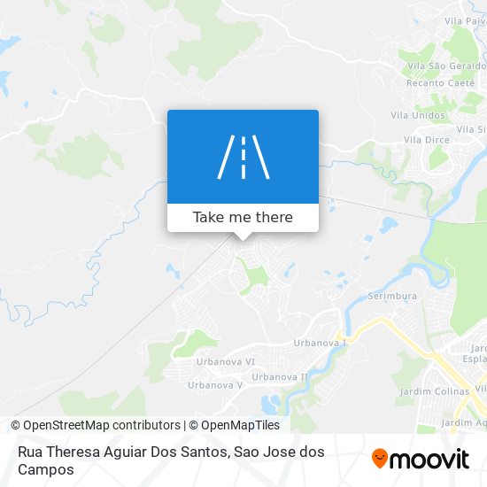 Rua Theresa Aguiar Dos Santos map