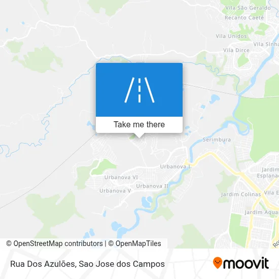 Rua Dos Azulões map