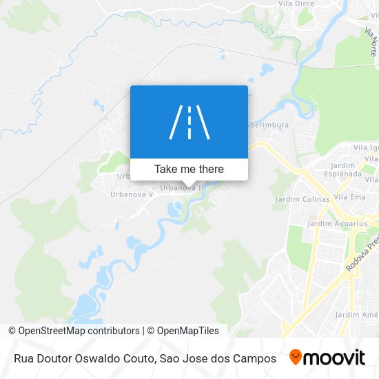 Rua Doutor Oswaldo Couto map