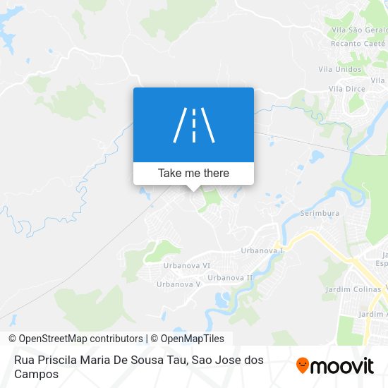 Rua Priscila Maria De Sousa Tau map