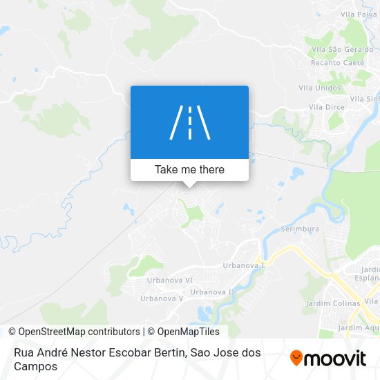 Rua André Nestor Escobar Bertin map