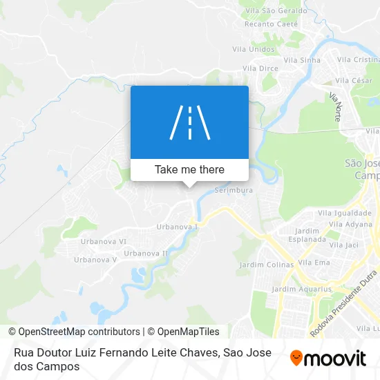 Rua Doutor Luiz Fernando Leite Chaves map
