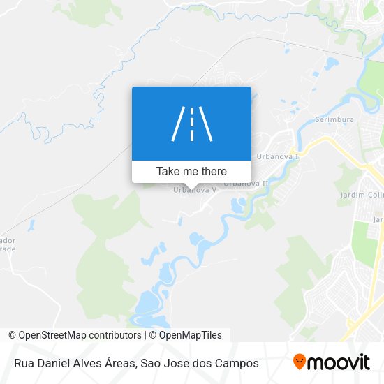 Rua Daniel Alves Áreas map