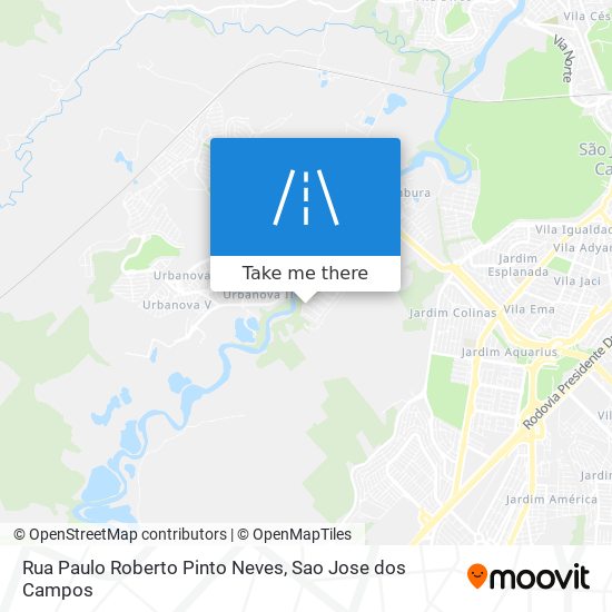 Mapa Rua Paulo Roberto Pinto Neves