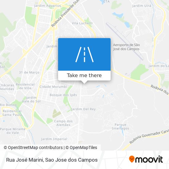 Mapa Rua José Marini