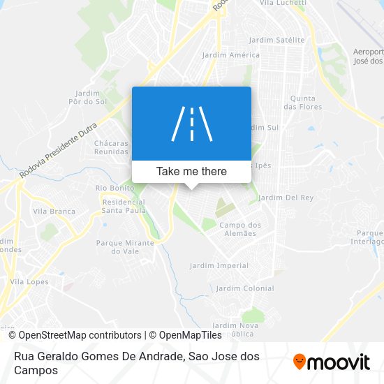 Rua Geraldo Gomes De Andrade map