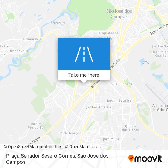 Praça Senador Severo Gomes map