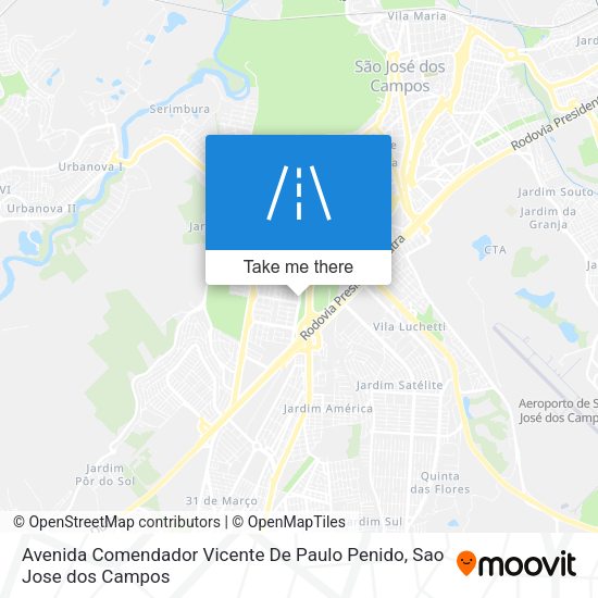 Avenida Comendador Vicente De Paulo Penido map