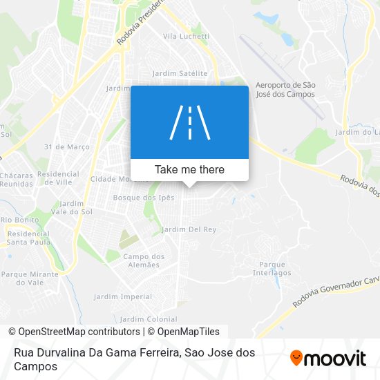 Rua Durvalina Da Gama Ferreira map