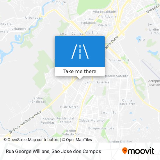 Mapa Rua George Willians