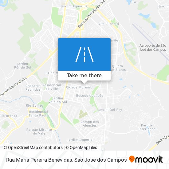 Mapa Rua Maria Pereira Benevidas