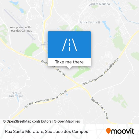 Mapa Rua Santo Moratore