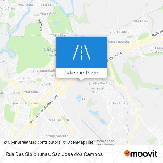 Rua Das Sibipirunas map