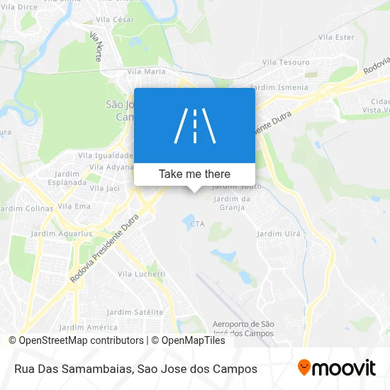 Rua Das Samambaias map