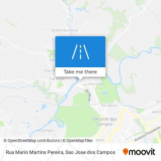 Mapa Rua Mario Martins Pereira