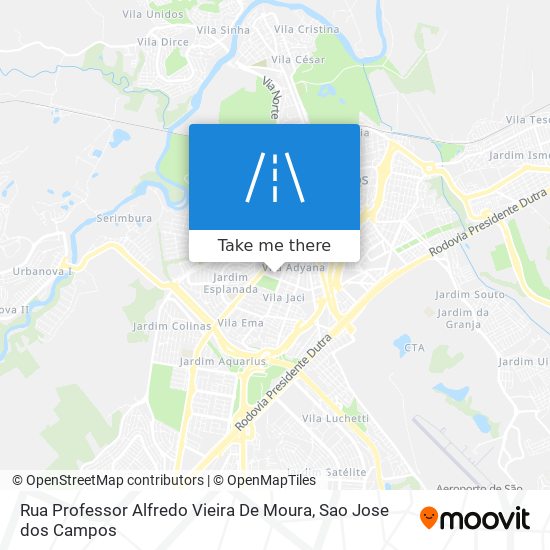 Rua Professor Alfredo Vieira De Moura map