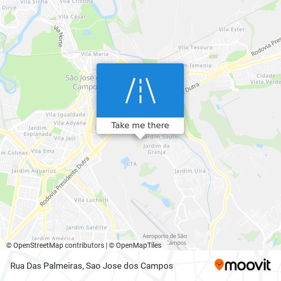 Mapa Rua Das Palmeiras