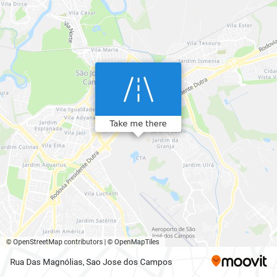 Mapa Rua Das Magnólias